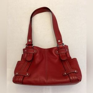 Red Leather Tiganello Satchel